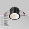 Миниатюра фото встраиваемый светодиодный светильник maytoni alfa led dl043-01-15w4k-rd-b-1 | 220svet.ru